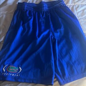 Nike Blue Athletic Shorts Florida Gators Equipment staff shorts.